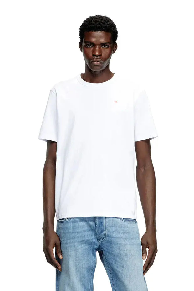 T-shirt with micro-embroidered logo Diesel