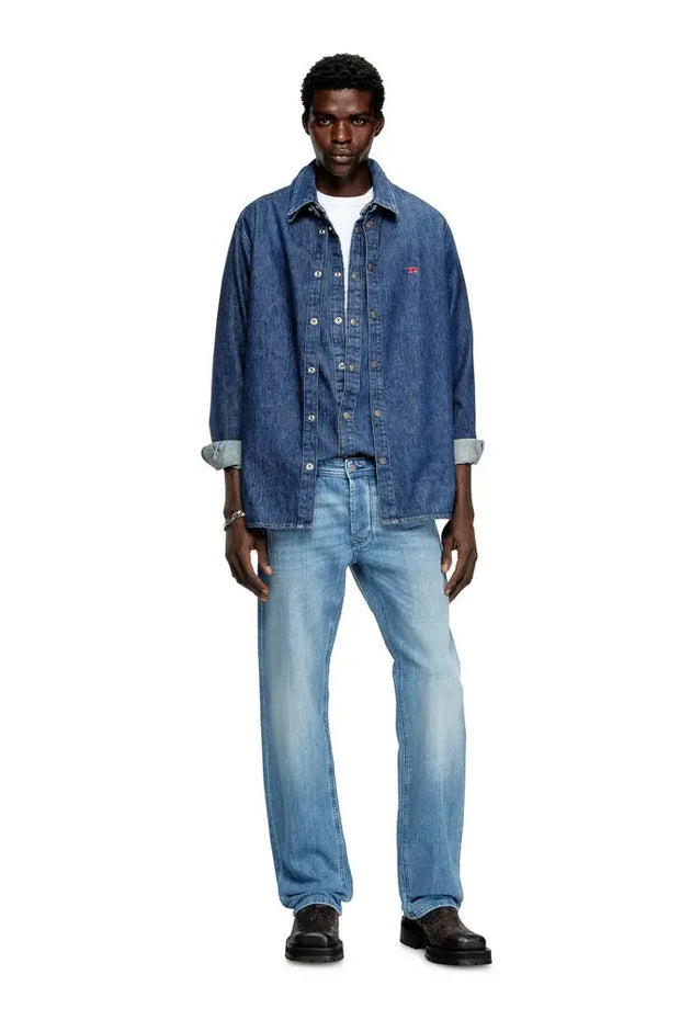 T-shirt with micro-embroidered logo Diesel