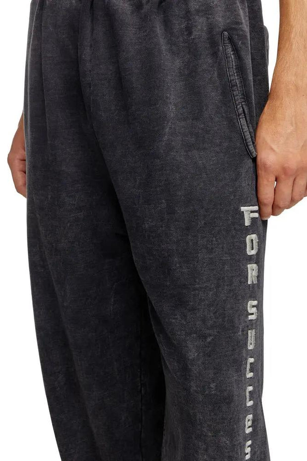 Track Pants With Denim Effect Diesel