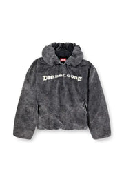 Hoodie With Denim Effect Diesel