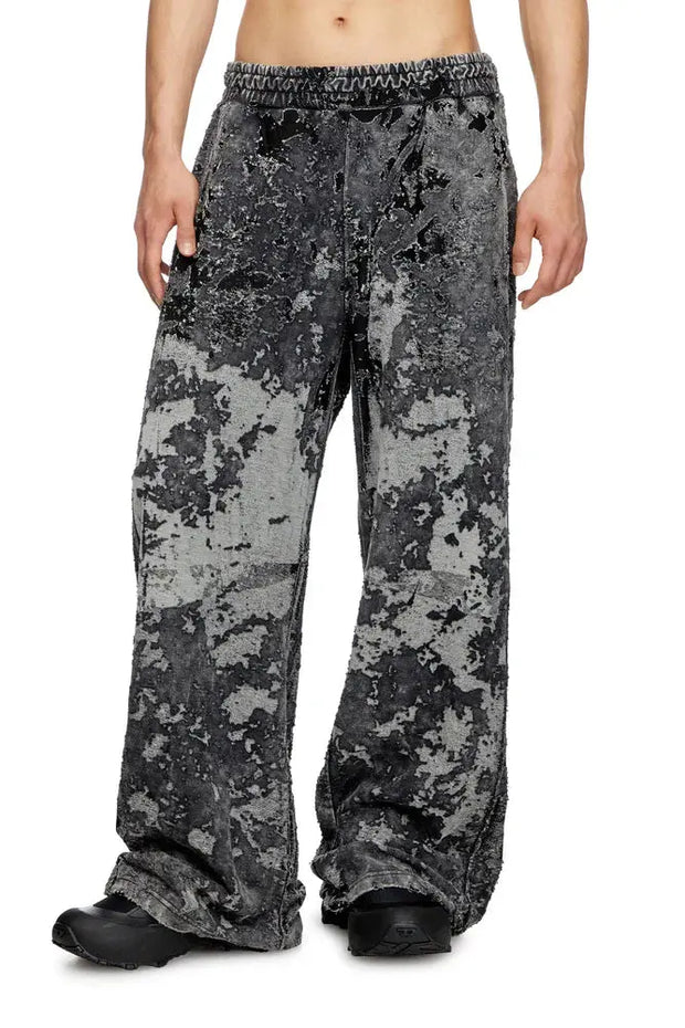 Burnout Track Pants With Camo Effect Diesel