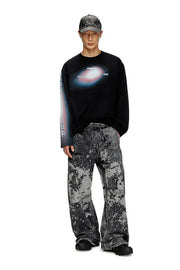 Burnout Track Pants With Camo Effect Diesel