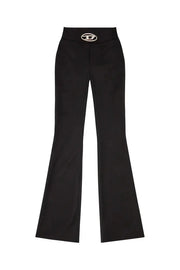 Twill pants with metal Oval D plaque Diesel