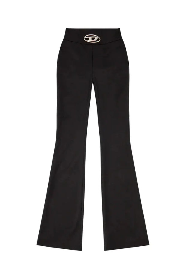 Twill pants with metal Oval D plaque Diesel