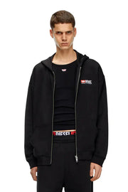 Zip-up hoodie with Diesel embroidery Diesel