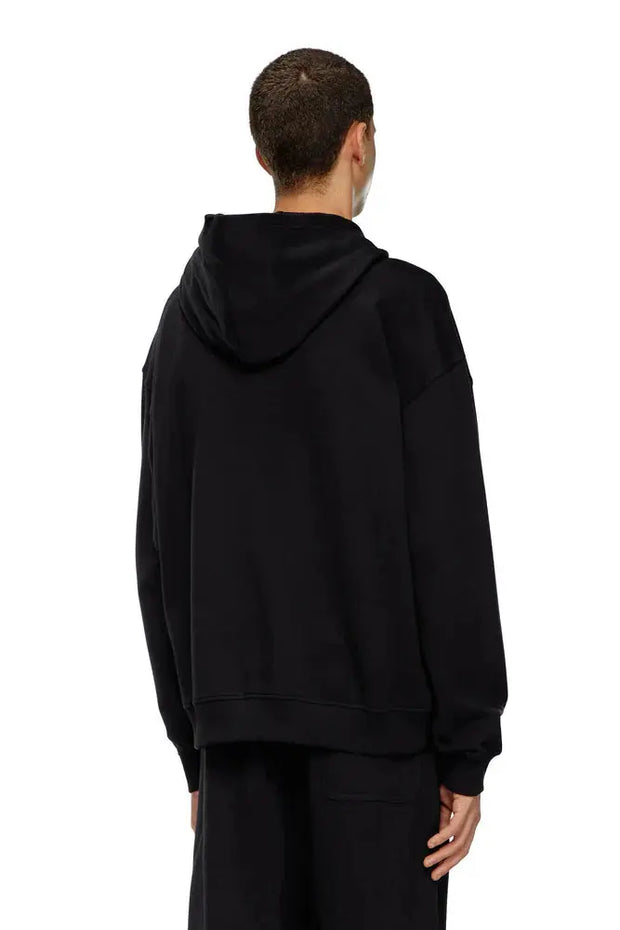 Zip-up hoodie with Diesel embroidery Diesel