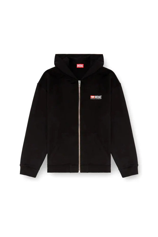 Zip-up hoodie with Diesel embroidery Diesel