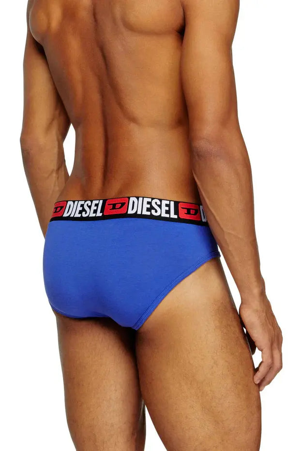 Three-pack of solid-colour briefs Diesel