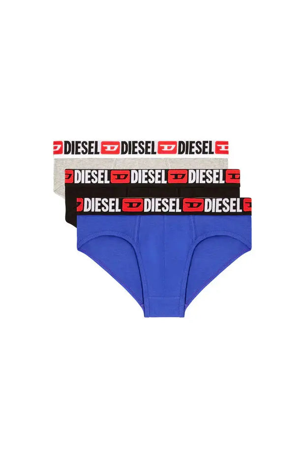 Three-pack of solid-colour briefs Diesel