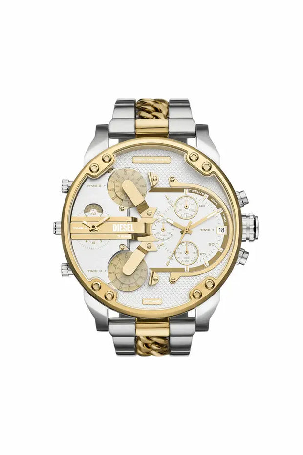 Mr. Daddy 2.0 Chronograph, Two-Tone Stainless Steel Watch Diesel