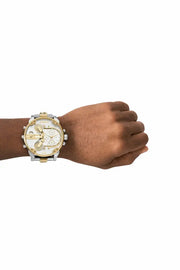 Mr. Daddy 2.0 Chronograph, Two-Tone Stainless Steel Watch Diesel