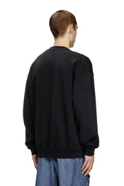 Sweatshirt with distressed flocked logo Diesel