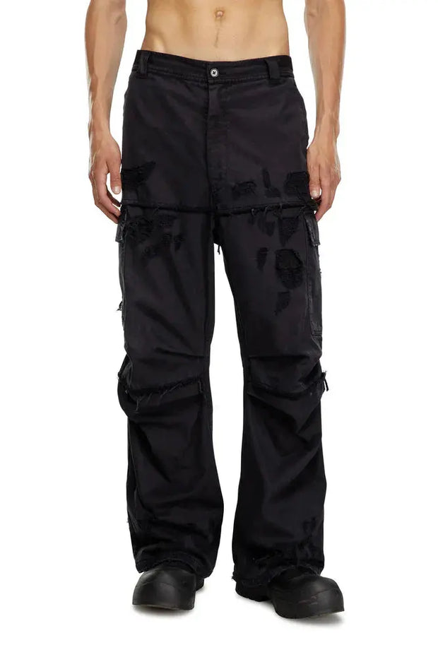 Cargo pants in cotton dobby Diesel