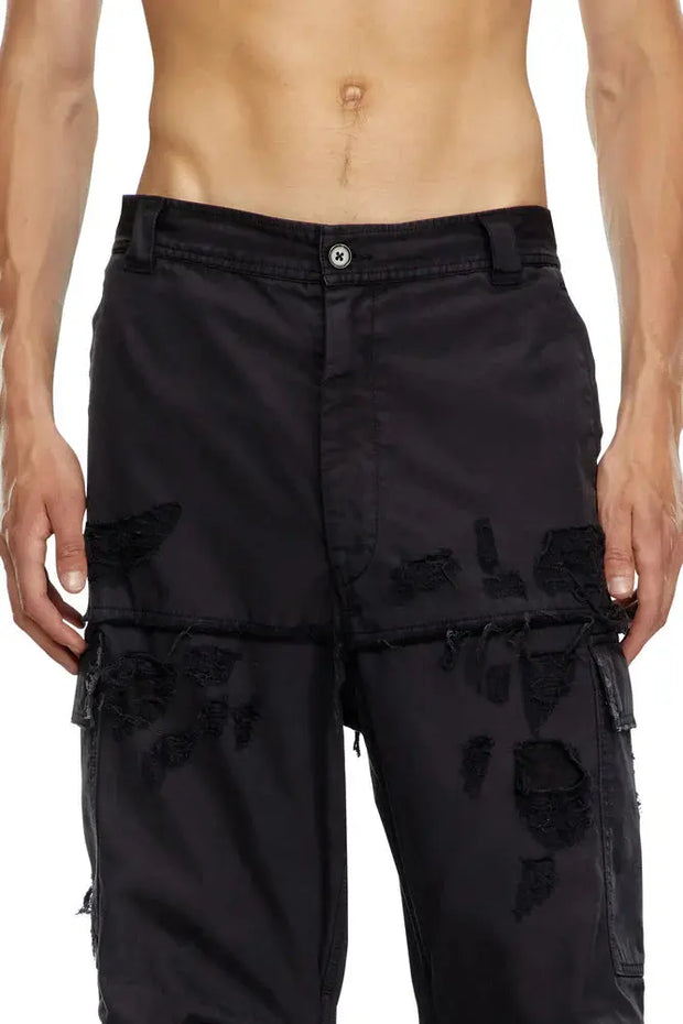 Cargo pants in cotton dobby Diesel