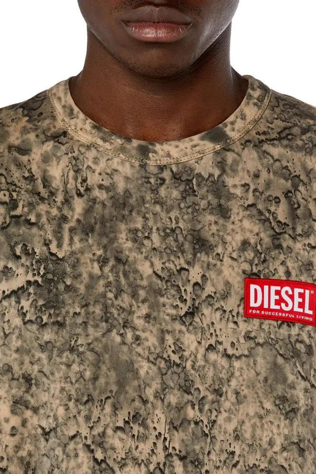 Treated T-shirt with raindrop effect Diesel