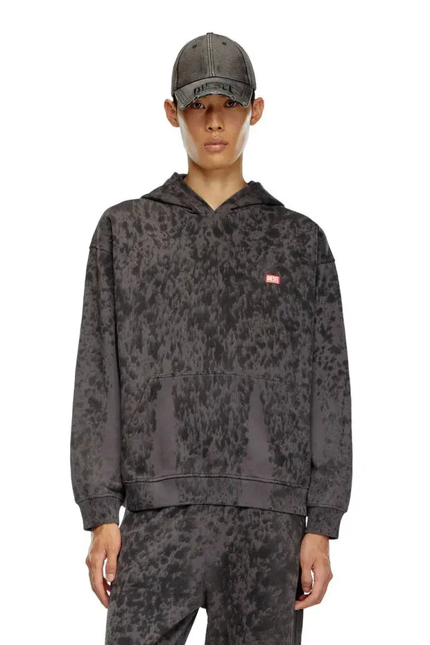 Treated hoodie with raindrop effect Diesel