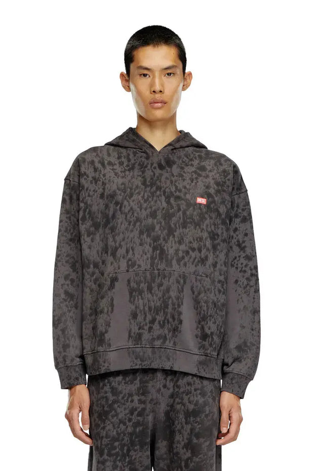 Treated hoodie with raindrop effect Diesel