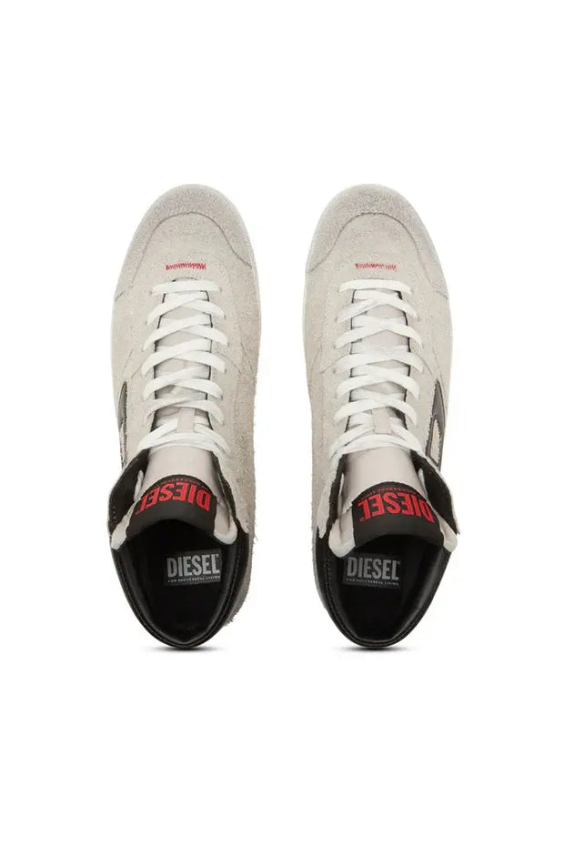 S-Leroji-High-top sneakers in hairy suede Diesel