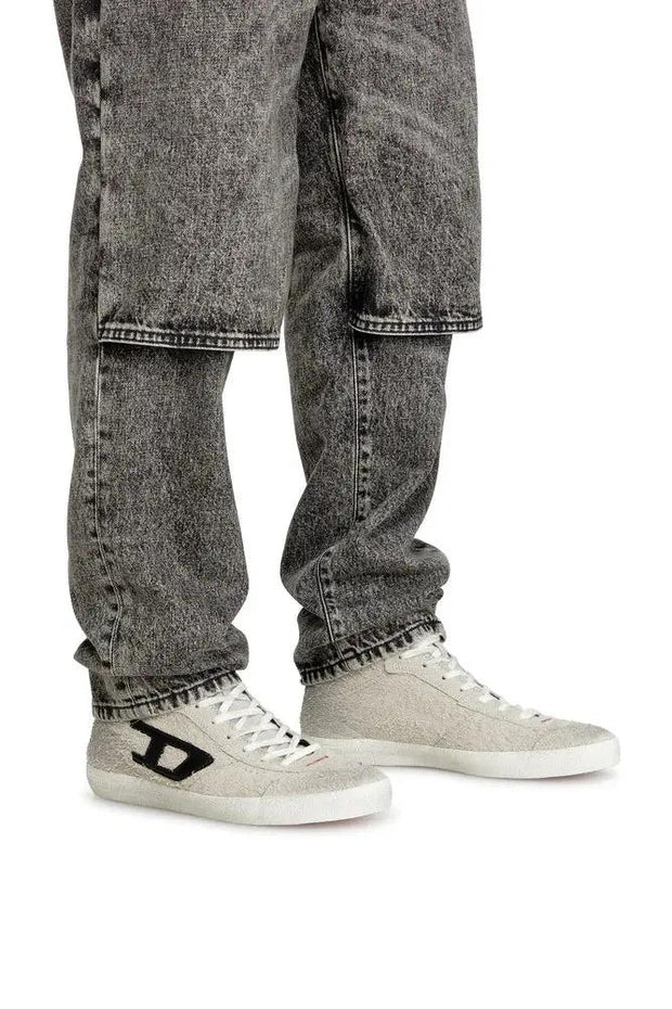 S-Leroji-High-top sneakers in hairy suede Diesel