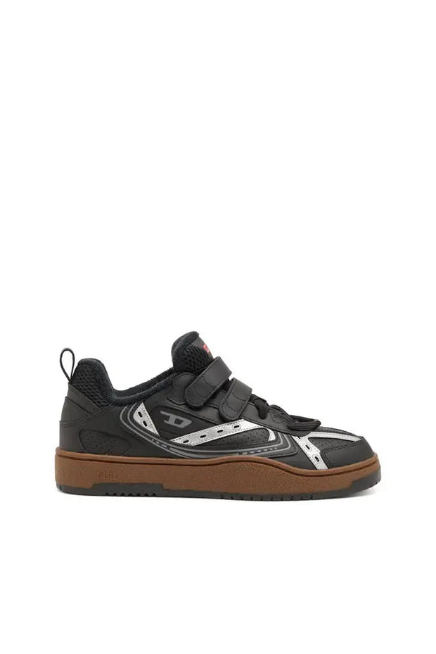 S-Ukiyo-Leather sneaker with straps Diesel