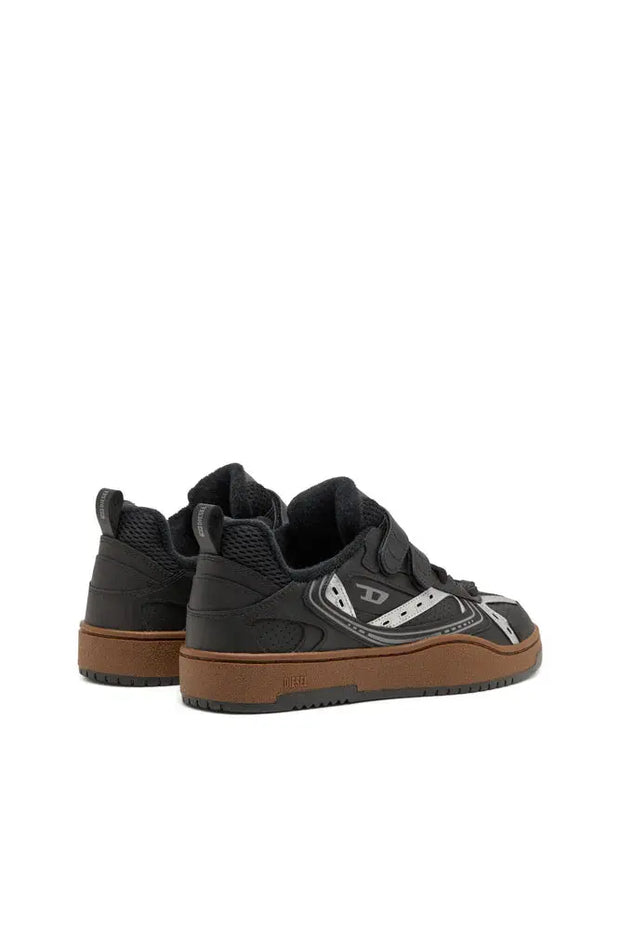 S-Ukiyo-Leather sneaker with straps Diesel