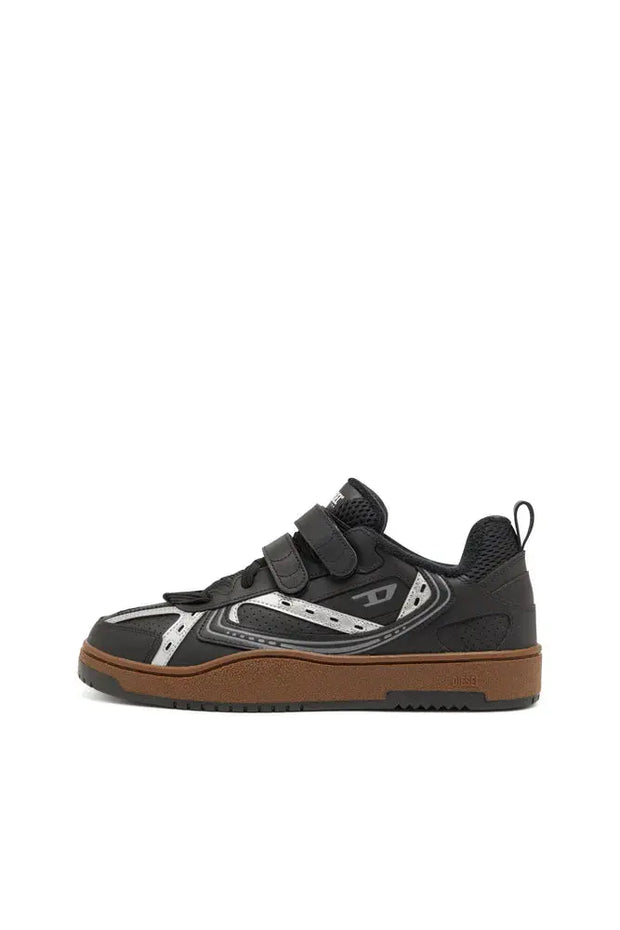 S-Ukiyo-Leather sneaker with straps Diesel