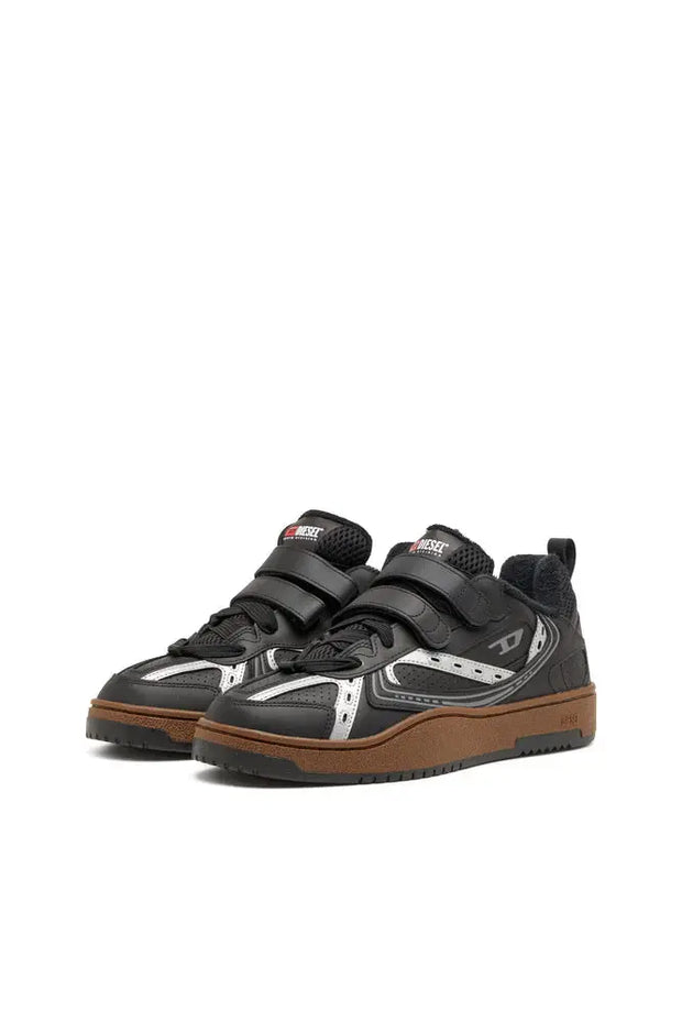 S-Ukiyo-Leather sneaker with straps Diesel