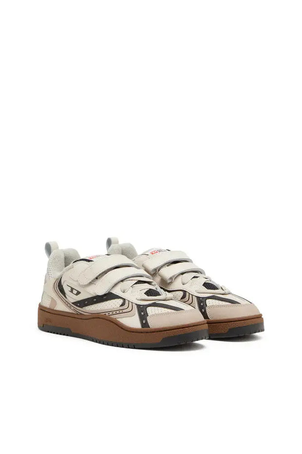 S-Ukiyo-Leather sneaker with straps Diesel