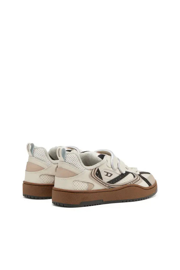 S-Ukiyo-Leather sneaker with straps Diesel