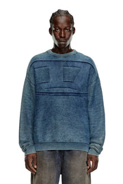 Denim-effect jumper in cotton Diesel