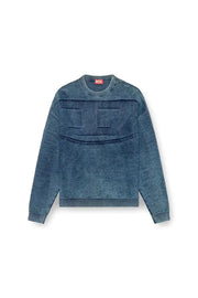 Denim-effect jumper in cotton Diesel