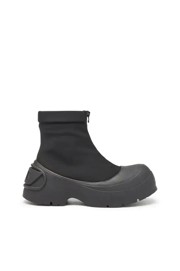 D-Donald-Rubber-trimmed ankle boots Diesel