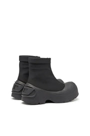 D-Donald-Rubber-trimmed ankle boots Diesel