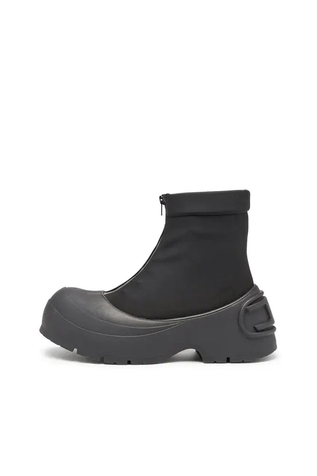 D-Donald-Rubber-trimmed ankle boots Diesel