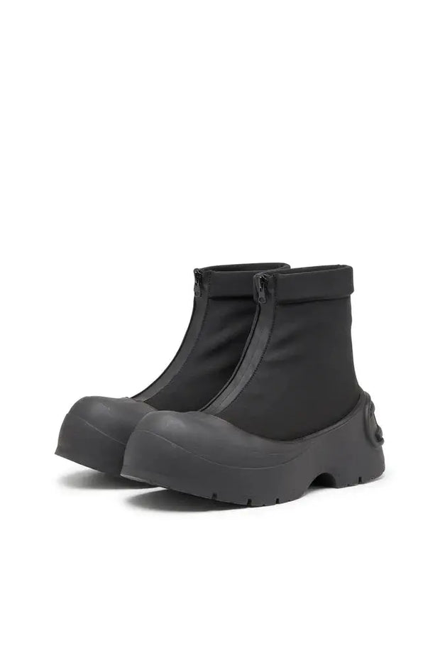 D-Donald-Rubber-trimmed ankle boots Diesel