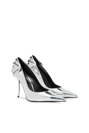 D-Ten&Half-Metallic pumps with curved heel Diesel