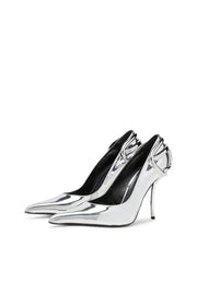 D-Ten&Half-Metallic pumps with curved heel Diesel