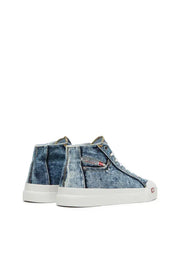 S-Athos-High-top denim sneakers with pocket detail Diesel