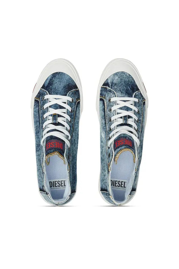 S-Athos-High-top denim sneakers with pocket detail Diesel