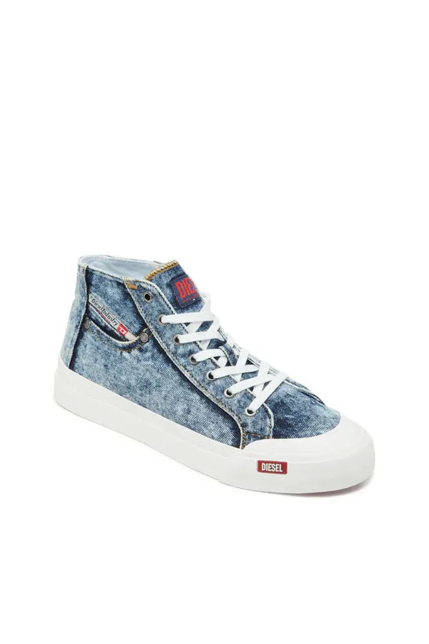 S-Athos-High-top denim sneakers with pocket detail Diesel