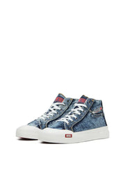 S-Athos-High-top denim sneakers with pocket detail Diesel