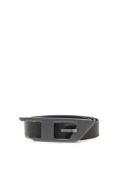 Leather belt with maxi D buckle Diesel