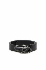 Leather belt with enamelled buckle Diesel