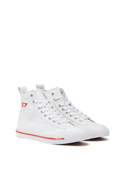 S-Athos Mid W - High-top canvas sneakers with oval patch Diesel