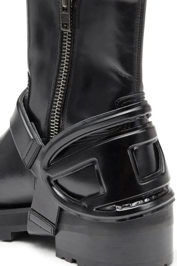 D-Texan-Harness boots in polished leather Diesel