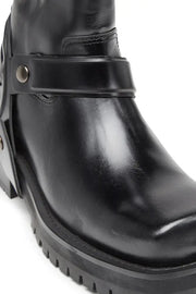 D-Texan-Harness boots in polished leather Diesel