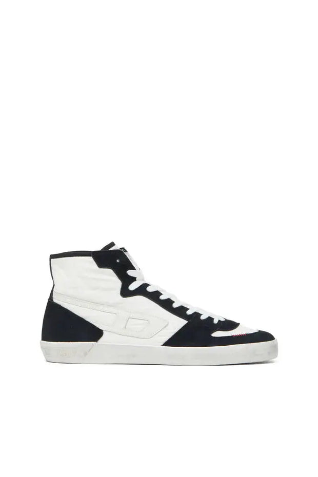 S-Leroji D-Padded-ripstop and suede high-top sneakers Diesel