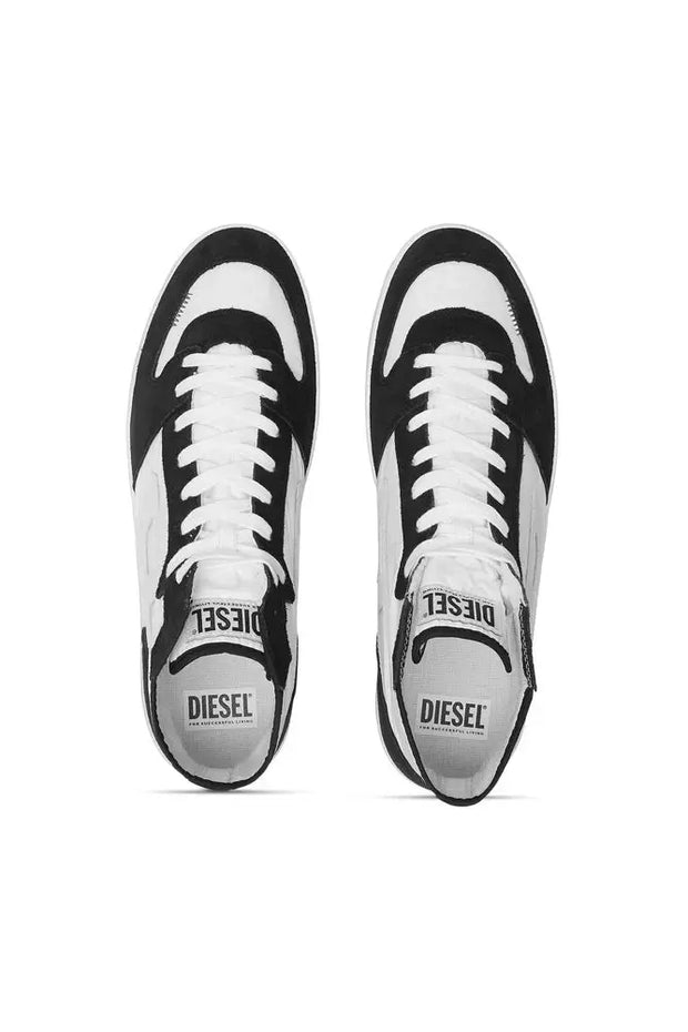 S-Leroji D-Padded-ripstop and suede high-top sneakers Diesel