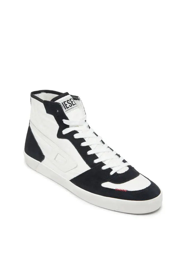S-Leroji D-Padded-ripstop and suede high-top sneakers Diesel