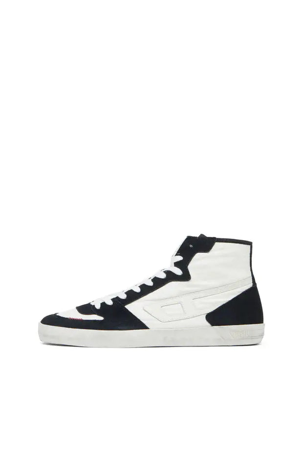 S-Leroji D-Padded-ripstop and suede high-top sneakers Diesel